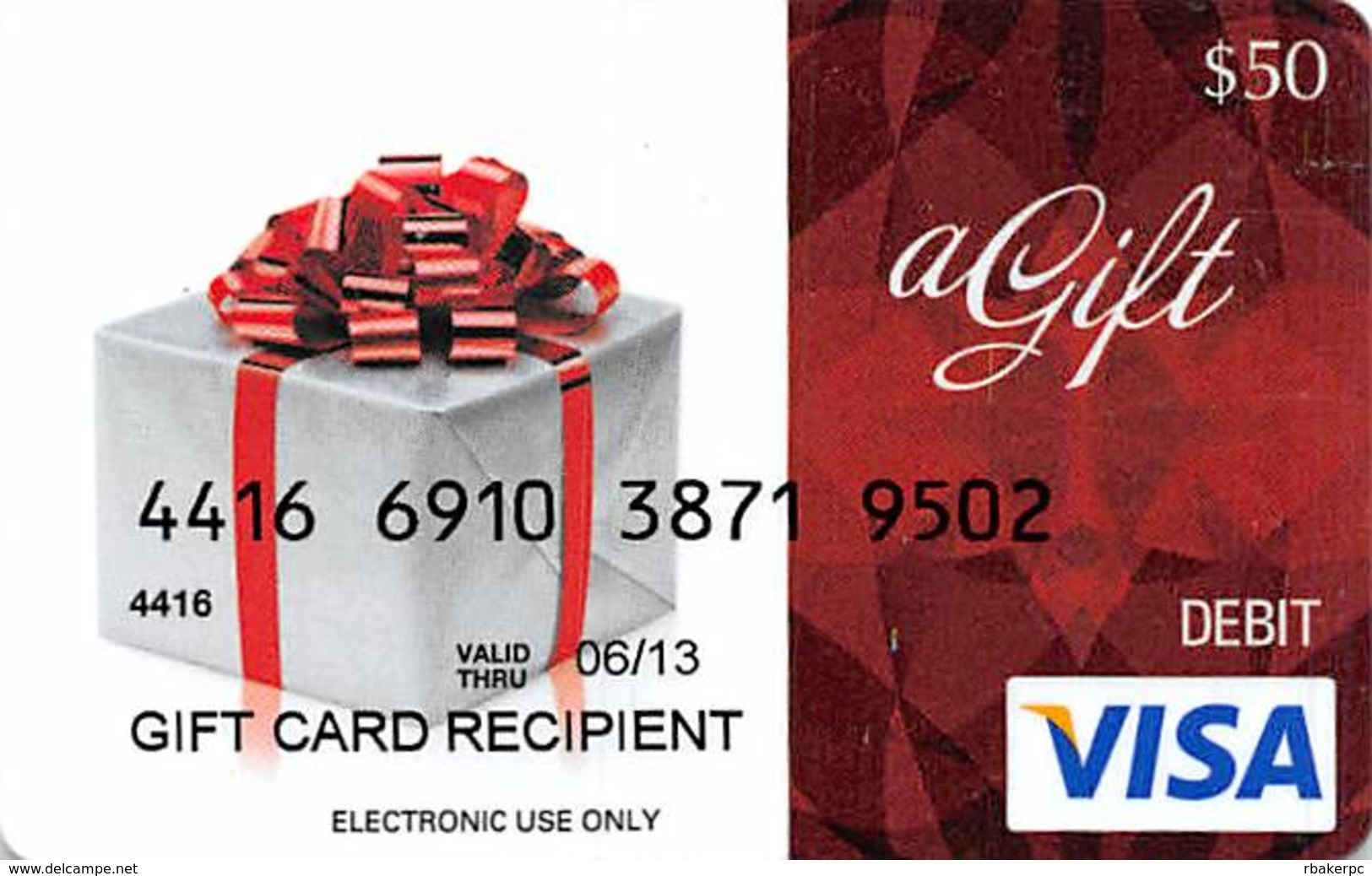 Gift Cards - $50 Generic VISA Debit Gift Card